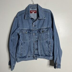 Wrangler Hero Denim Jacket Men's‎ L Blue Jean